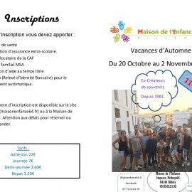 11- 15 ans, le programme est là !!!