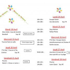 Programme secteur jeunes fait Maison (de l&rsquo;Enfance)