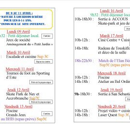 Secteur Jeunes / avril 2018 Secteur Jeunes / avril 2018