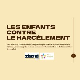 Un projet citoyen porté par les CM1 à l’occasion du spectacle de Noël