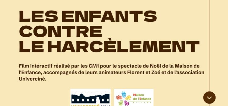 Un projet citoyen porté par les CM1 à l’occasion du spectacle de Noël