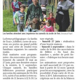 Les samedis en famille 2026 dans la presse