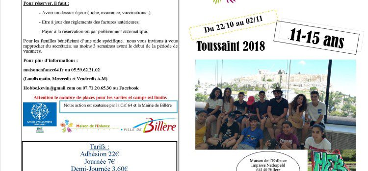 11-15 ans, le programme