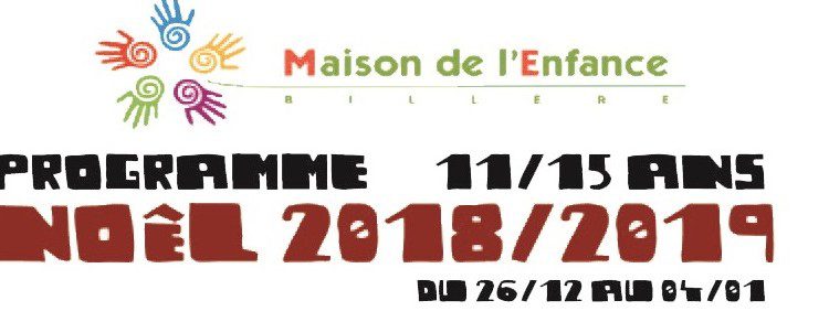 Le programme des ados est là !