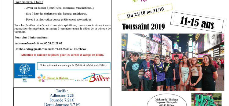 Le programme des ados est là