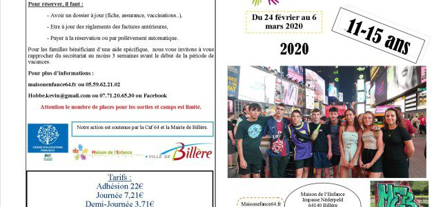 Prog février 11-15 ans Prog février 11-15 ans