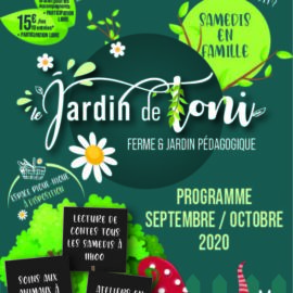 Le nouveau programme des samedis au Jardin de Toni !