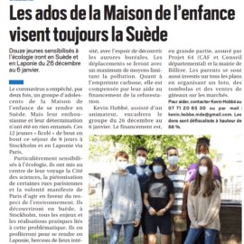 Le groupe projet Suède dans la presse