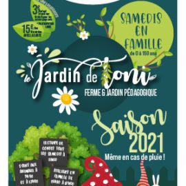 Ce samedi 8 mai au Jardin de Toni !