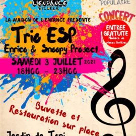 Concert le 3 juillet au Jardin de Toni