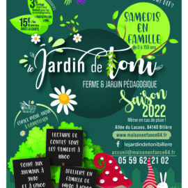 Au Jardin de Toni… Réouverture des SAMEDIS en famille “La vie à la Ferme avec ses animaux et son jardin coopératif”