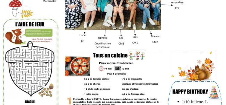 Les enfants du périscolaire dévoilent leur première gazette : « La Gazette du Périsco’chouette »