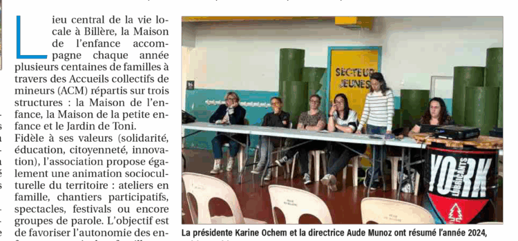 Un moment fort de notre Association : L’ASSEMBLÉE GÉNÉRALE 2025 – Article La République du 31 mai 2025