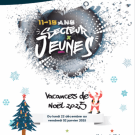 Le programme des vacances de noël 2025🌲pour les ados est disponible !
