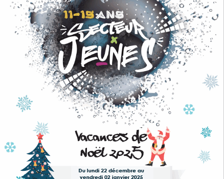 Le programme des vacances de noël 2025🌲pour les ados est disponible !