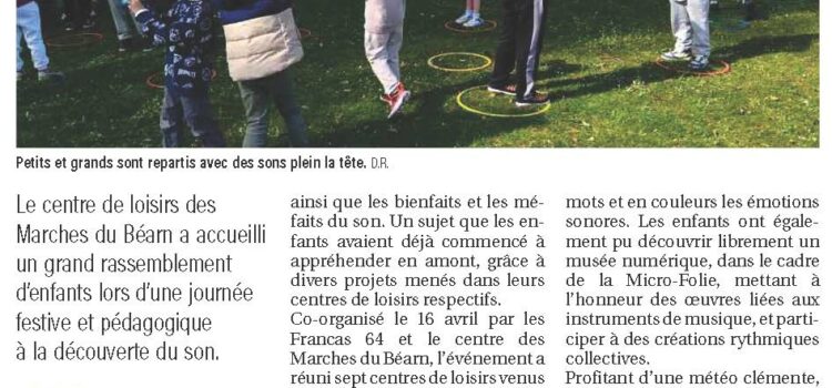 Plus de 120 enfants à l’écoute du « Mois du son »