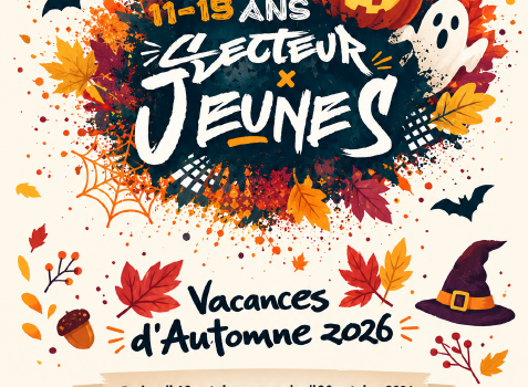 Le programme des vacances d’automne 2026 du Secteur Jeunes est arrivé ! Le programme des vacances d’automne 2026 du Secteur Jeunes est arrivé !